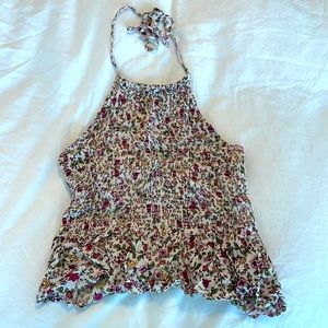 Floral Halter Top Size S